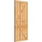 Ekena Millwork Framed Board-n-Batten Shutters w/Z-Bar, Rough Sawn Western Red Cedar, 26 7/8W x 58H, PR RBF06Z26X058RWR - alternate 2